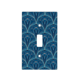 Repeating geometric Art Deco pattern Light Switch Cover