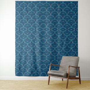 Repeating geometric Art Deco pattern Tapestry