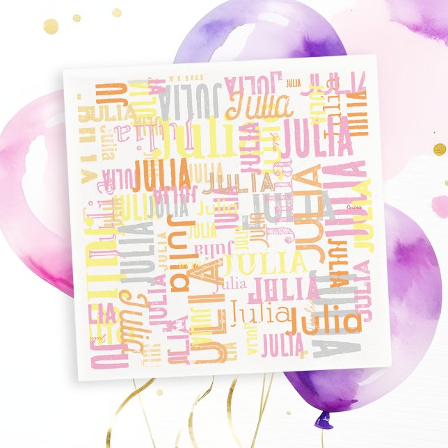 Repeating Her Name | Colorful Napkins (Creator Uploaded)