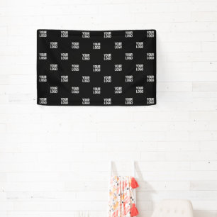 Repeating Image, Design or Company Business Logo Banner