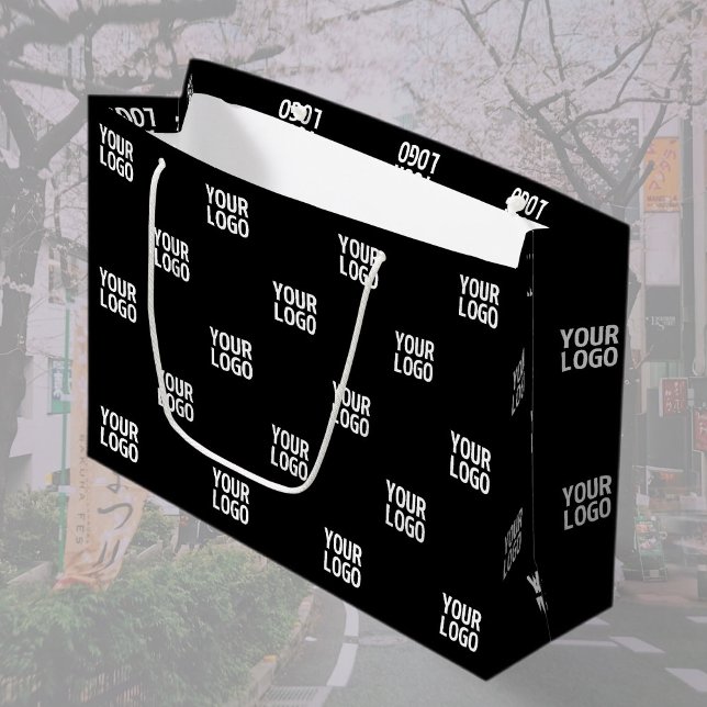 Repeating Image, Design or Company Business Logo Large Gift Bag (Creator Uploaded)