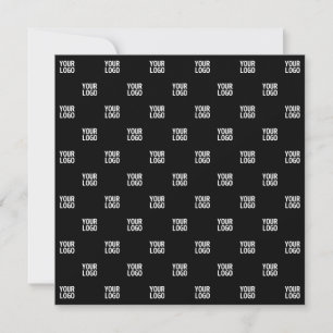 Repeating Image, Design or Company Business Logo Note Card