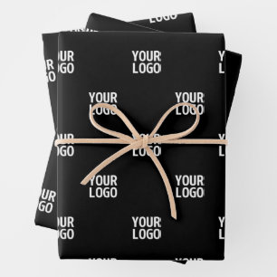 Repeating Image, Design or Company Business Logo Wrapping Paper Sheets