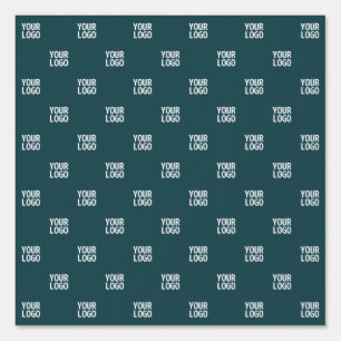 Repeating Image, Design or Logo Dark Blue Green Sign