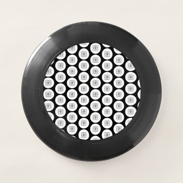 Repeating Logo Pattern Design Wham-O Frisbee (Front)