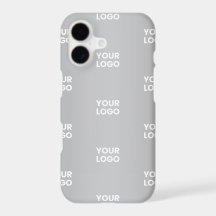 Repeating Logos on Grey Gradient (editable color)