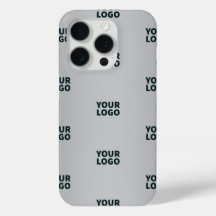 Repeating Logos on Grey Gradient (editable color)