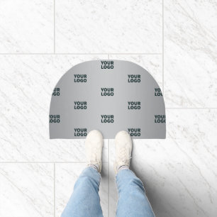 Repeating Logos on Grey Gradient (editable color) Doormat