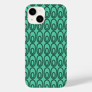 Repeating Mint Green Ovals Case-Mate iPhone 14 Case