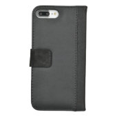 Repeating Name, Black, iPhone Wallet Case (Back)