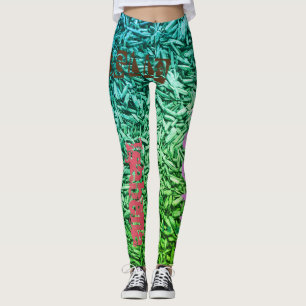 Repeating name custom leggings