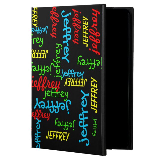 Repeating Name Fun fonts Folio Powis iPad Air 2 Case (Front)