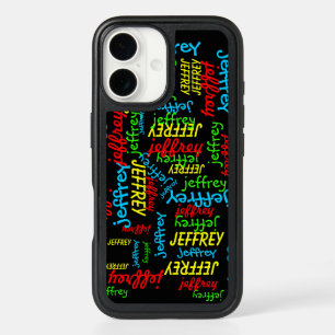 Repeating Name Otterbox iPhone 16 Case