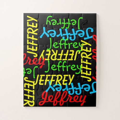 Repeating Names Choose Your Size Jigsaw Puzzle