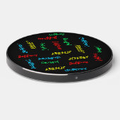 Repeating Names contemporary modern elegant budget Wireless Charger (Front 2)