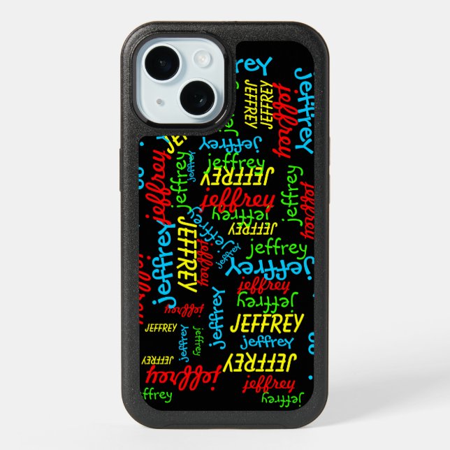Repeating Names OtterBox  iPhone 15 Case (Back)
