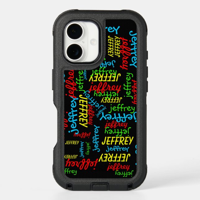 Repeating Names OtterBox iPhone Case (Back)