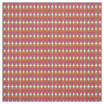 Repeating Orange and Pink Ovals Fabric