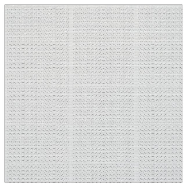 Repeating pattern of small, stylized shapes on a w fabric (Swatch)