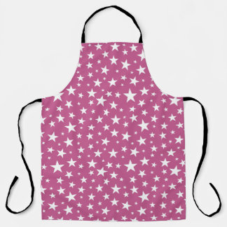 Repeating Star Pattern All-Over Print Apron