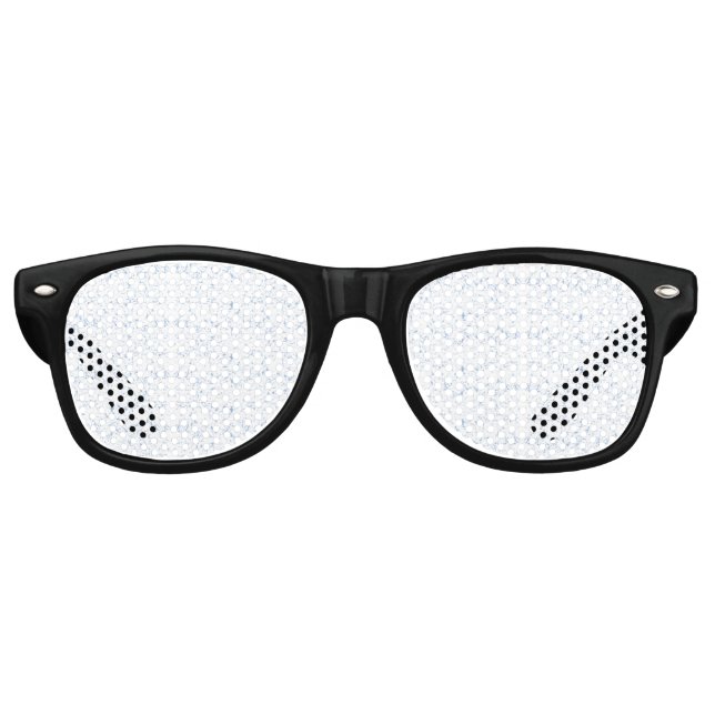 Repeating, subtle, textured, white background patt retro sunglasses (Front)
