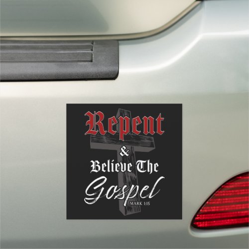 Repent  Believe the Gospel Christian Faith Graph Car Magnet