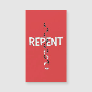 Repent Footprints Cross