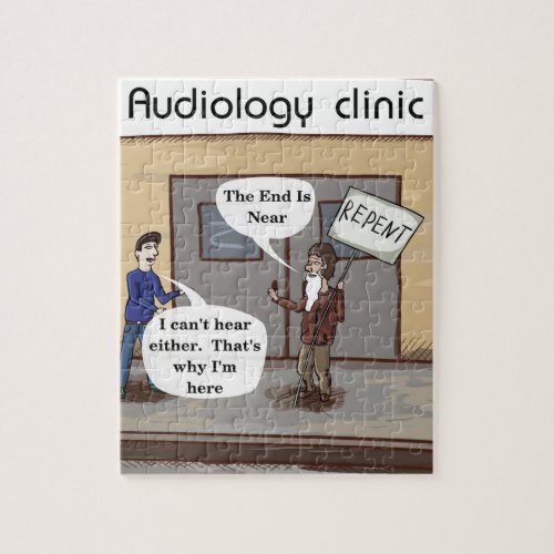 Repent For The Audiologist Office Funny Jigsaw Puzzle