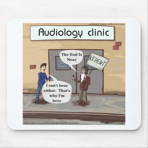 Repent For The Audiologist Office Funny Mouse Pad
