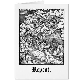 Repent, sinner. cards