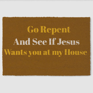 Repentance Coir Mat