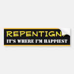 [ Thumbnail: "Repentigny" - "It’s Where I’M Happiest" (Canada) Bumper Sticker ]