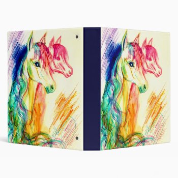 Repentir Horses Binder by ArtsyKidsy at Zazzle