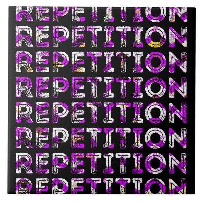 Repetition Ceramic Tile (Front)
