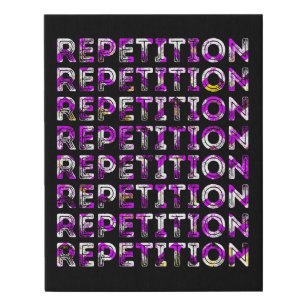 Repetition Faux Canvas Print
