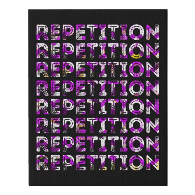 Repetition Faux Canvas Print (Front)