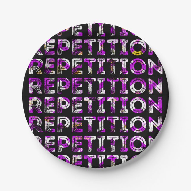 Repetition Paper Plates (Front)