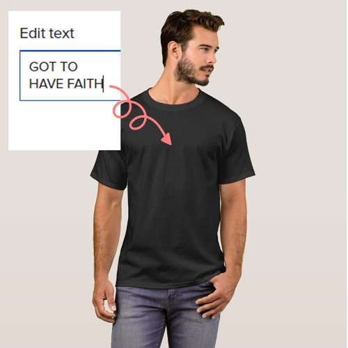Replace Image Mens or Unisex Basic Dark T_Shirt