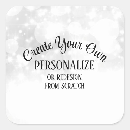Replace Image or Personalize _ Square Sticker