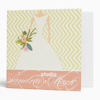 Replace Logo Peachy Pink Rose Wedding Planner 3 Ring Binder