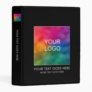 Replace Own Business Company Logo Text Here Mini Binder