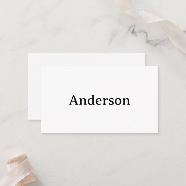 Replace Own Design Squared 3.5" x 2" Flat  Place Card (Front/Back In Situ)