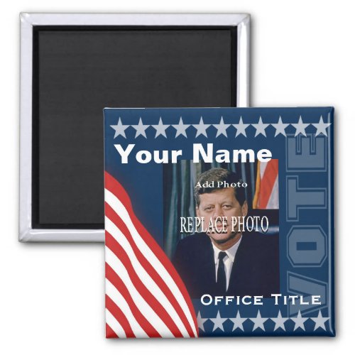 Replace Photo  Campaign Magnet Template