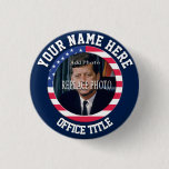 Replace Photo | Campaign Template Round Pinback Button