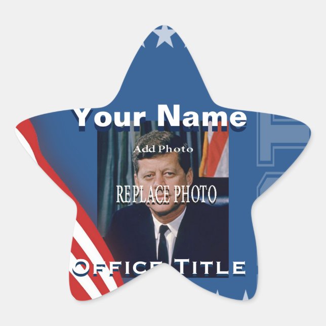Replace Photo | Campaign Template Star Sticker (Front)