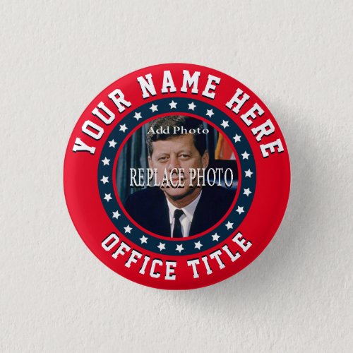 Replace Photo  Election Template Round Button