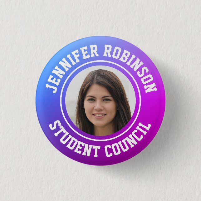 Replace Photo | Student Council Button (Front)