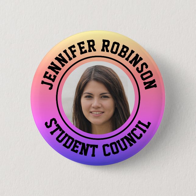 Replace Photo | Student Council Button (Front)