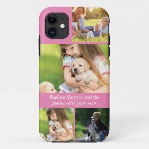 Replace text and photos with your own iPhone 11 case
