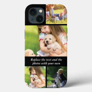 Replace text and photos with your own iPhone 13 case